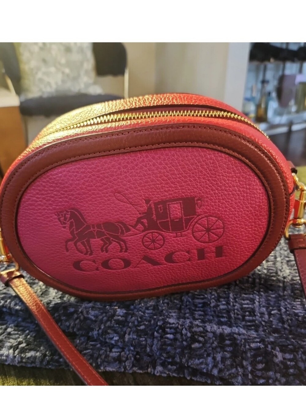 COACH Camera Bag Colorblock Leather Crossbody Bag - Picture 12 of 13